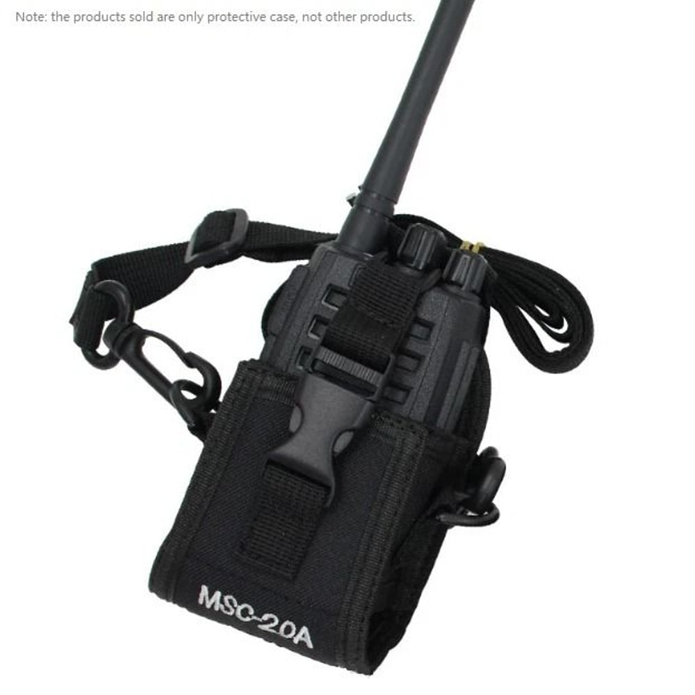 MSC Walkie Talkie Case Nylon Radio Pouch For UV 5R BF Handheld Radios 0