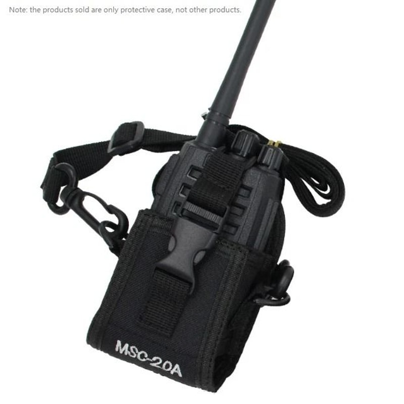 MSC Walkie Talkie Case Nylon Radio Pouch For UV 5R BF Handheld Radios 0