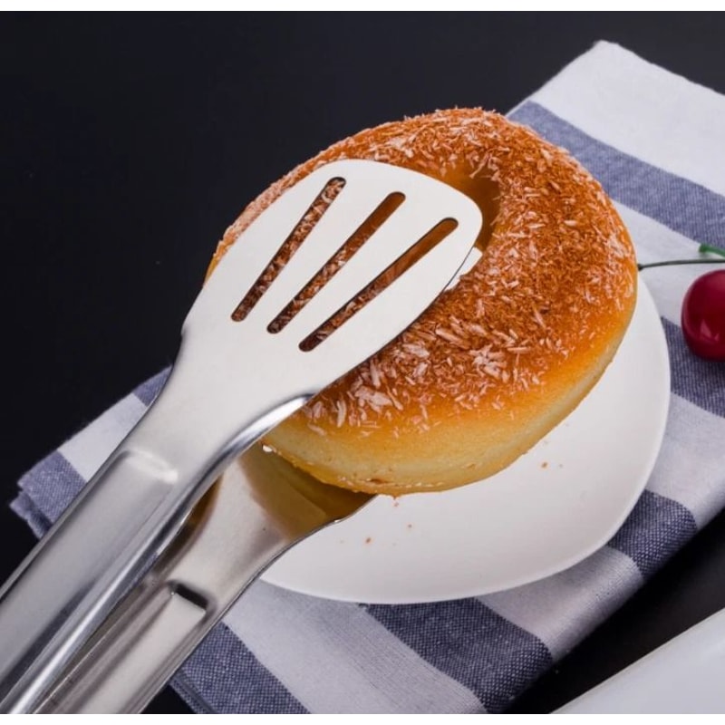 Stainless Steel Serving Tongs For Salad Bread Buffet And BBQ 1