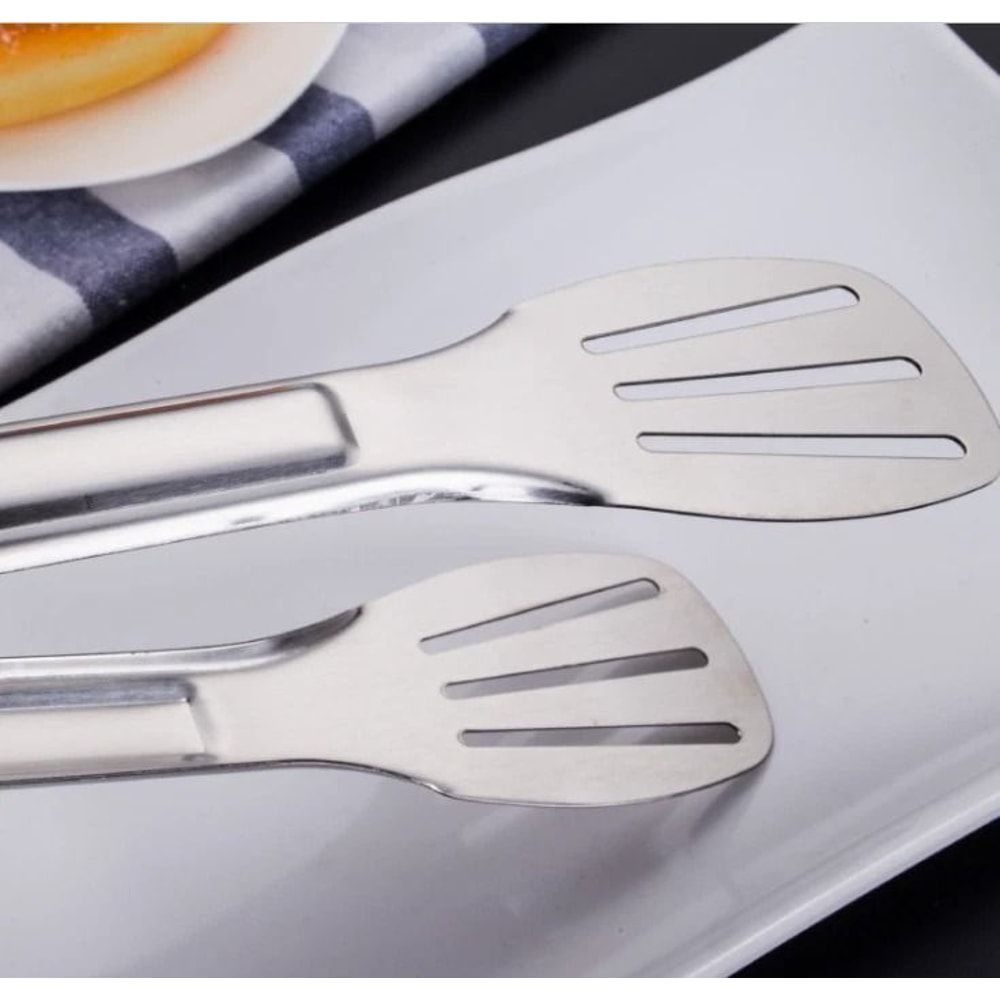 Stainless Steel Serving Tongs For Salad Bread Buffet And BBQ 2