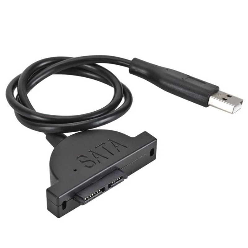 Slimline To USB Adapter For Laptop CD DVD Optical Drive 13 Pin USB 1