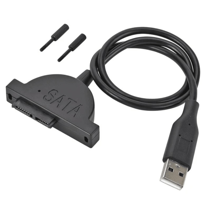 Slimline To USB Adapter For Laptop CD DVD Optical Drive 13 Pin USB 4