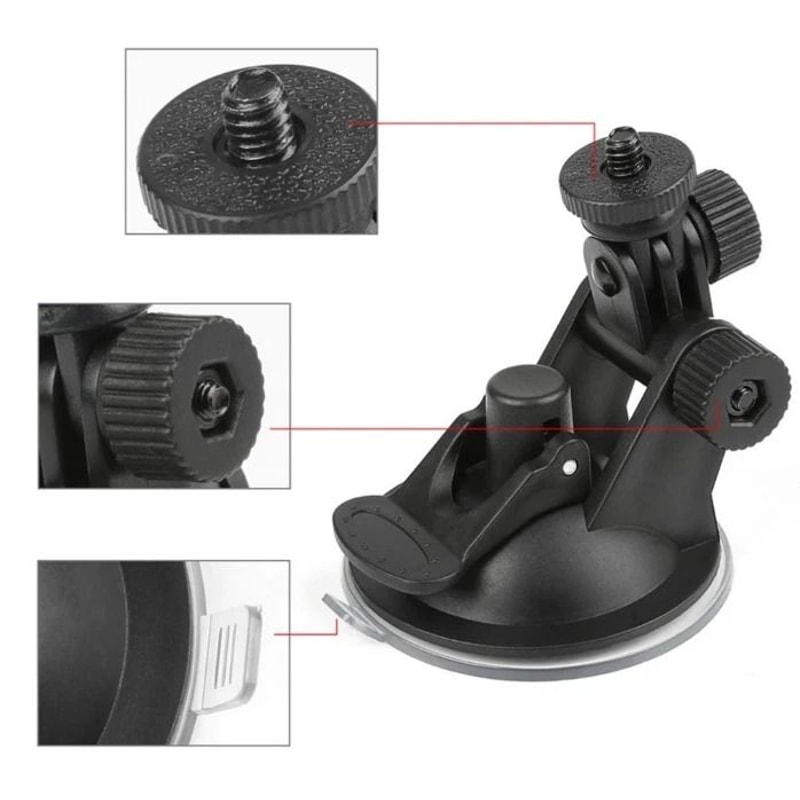 Universal Car Windshield Camera Mount For Action Cameras 1