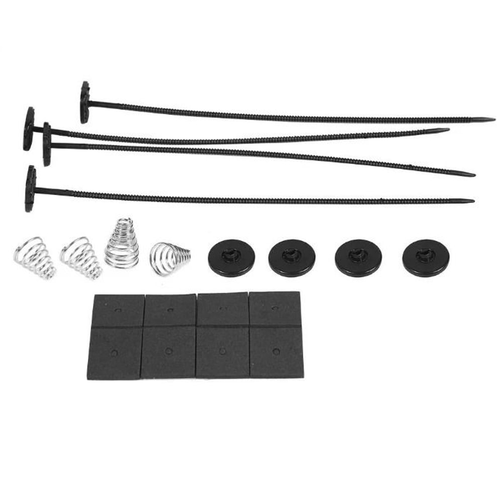 Universal Radiator Fan Mounting Kit With Zip Ties Straps And Spring Tabs 2