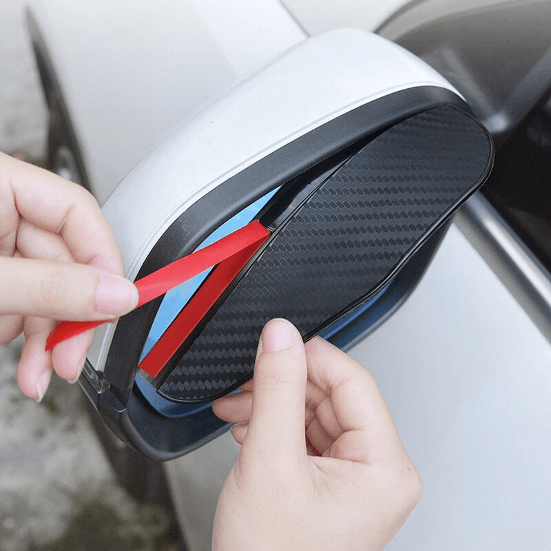 Carbon Fiber Car Side Mirror Eyebrow Guard And Sun Visor For Enhanced Vehicle Protection 1
