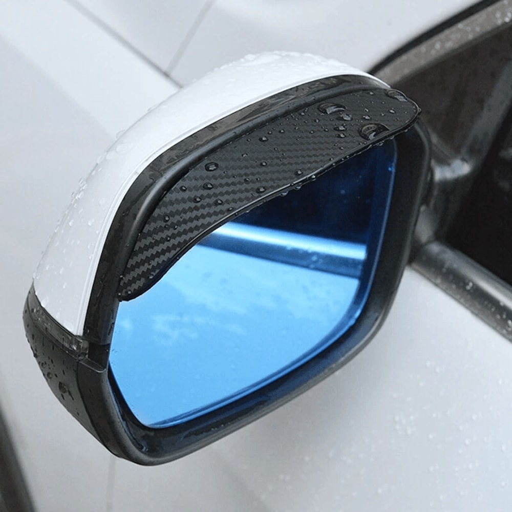 Carbon Fiber Car Side Mirror Eyebrow Guard And Sun Visor For Enhanced Vehicle Protection 2