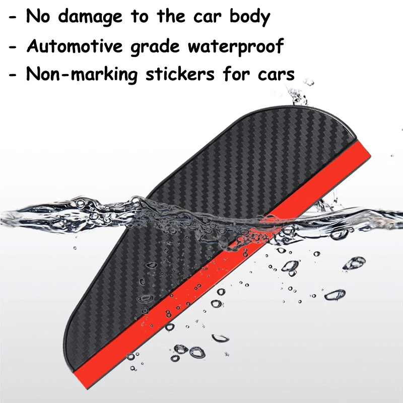 Carbon Fiber Car Side Mirror Eyebrow Guard And Sun Visor For Enhanced Vehicle Protection 6