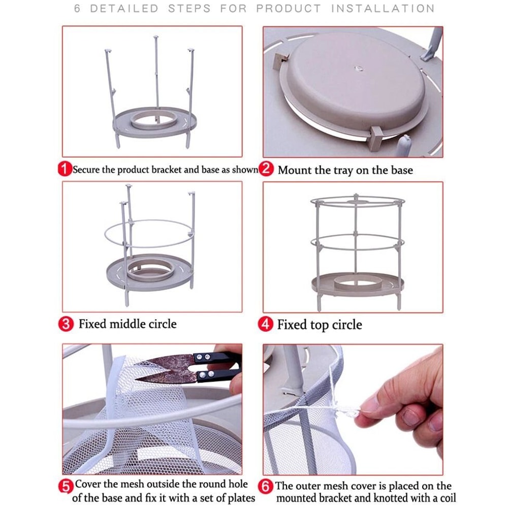 Fly Trap Killer Reusable Fly Catcher Cage Net For Pest Bug Catching 4