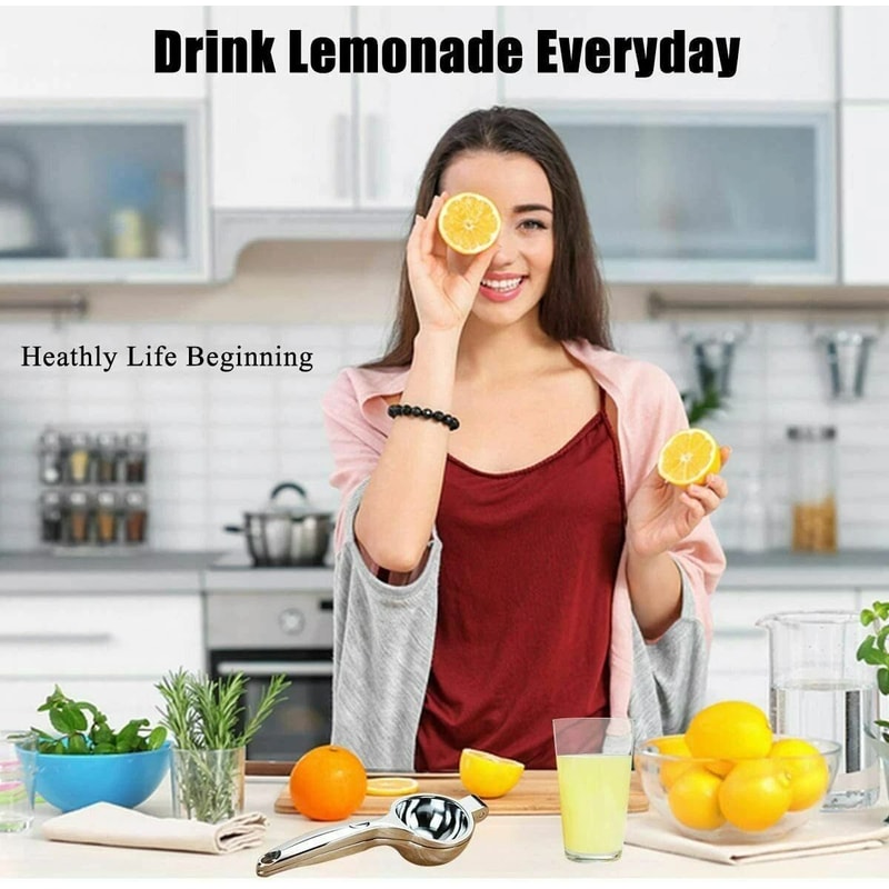 Stainless Steel Manual Juicer Citrus Press For Fresh Lemon Lime Orange Juice 7