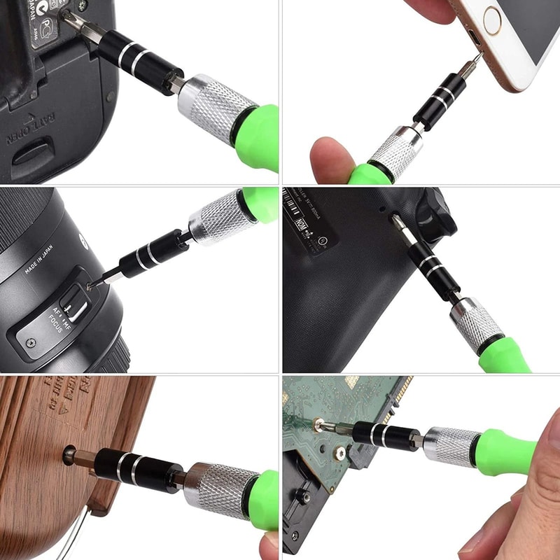 Precision Mini Screwdriver Set With Magnetic Kit Compact Repair Tool For Electronics 6