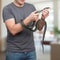 Realistic Rubber Snake Prank Toy For Garden Bird Deterrent 0