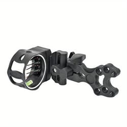 adjustable compound bow sight 5 pin fiber optic with bubble level