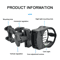 Adjustable Compound Bow Sight 5 Pin Fiber Optic With Bubble Level 4