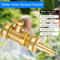Heavy Duty Brass Garden Hose Shut Off Valve GHT Connector 4Piece Set 5