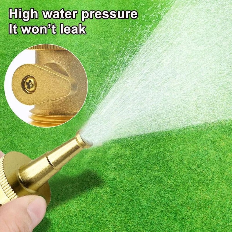 Heavy Duty Brass Garden Hose Shut Off Valve GHT Connector 4Piece Set 7