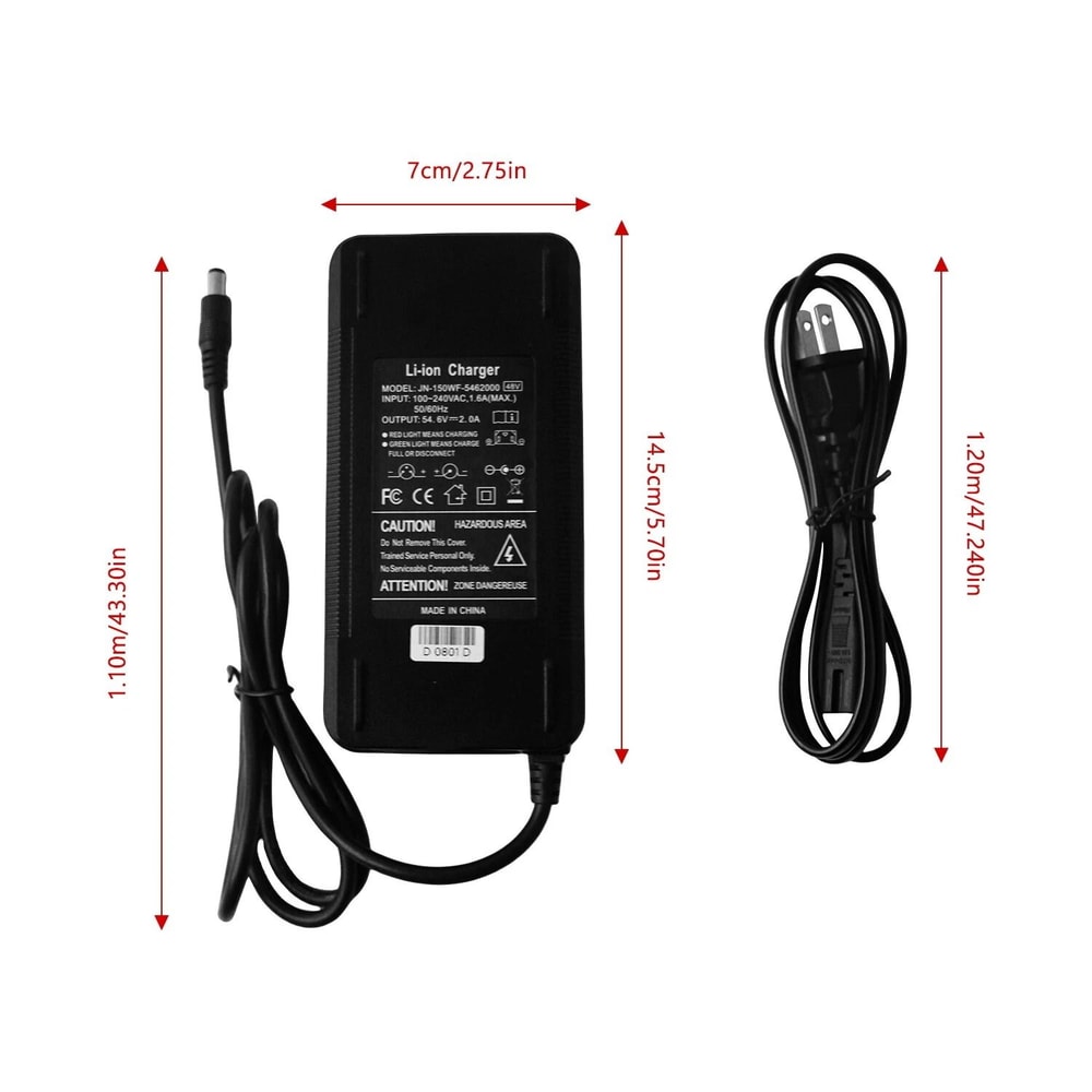 Lithium Battery Charger With DC Plug For Ebike And Scooter 6