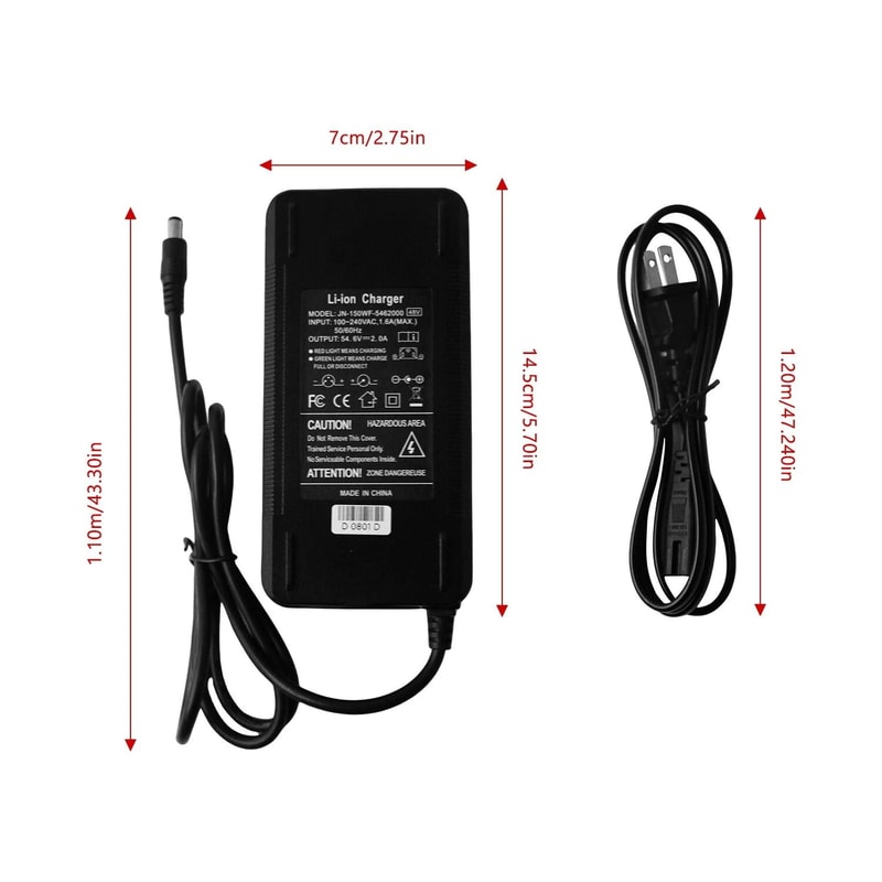 Lithium Battery Charger With DC Plug For Ebike And Scooter 6