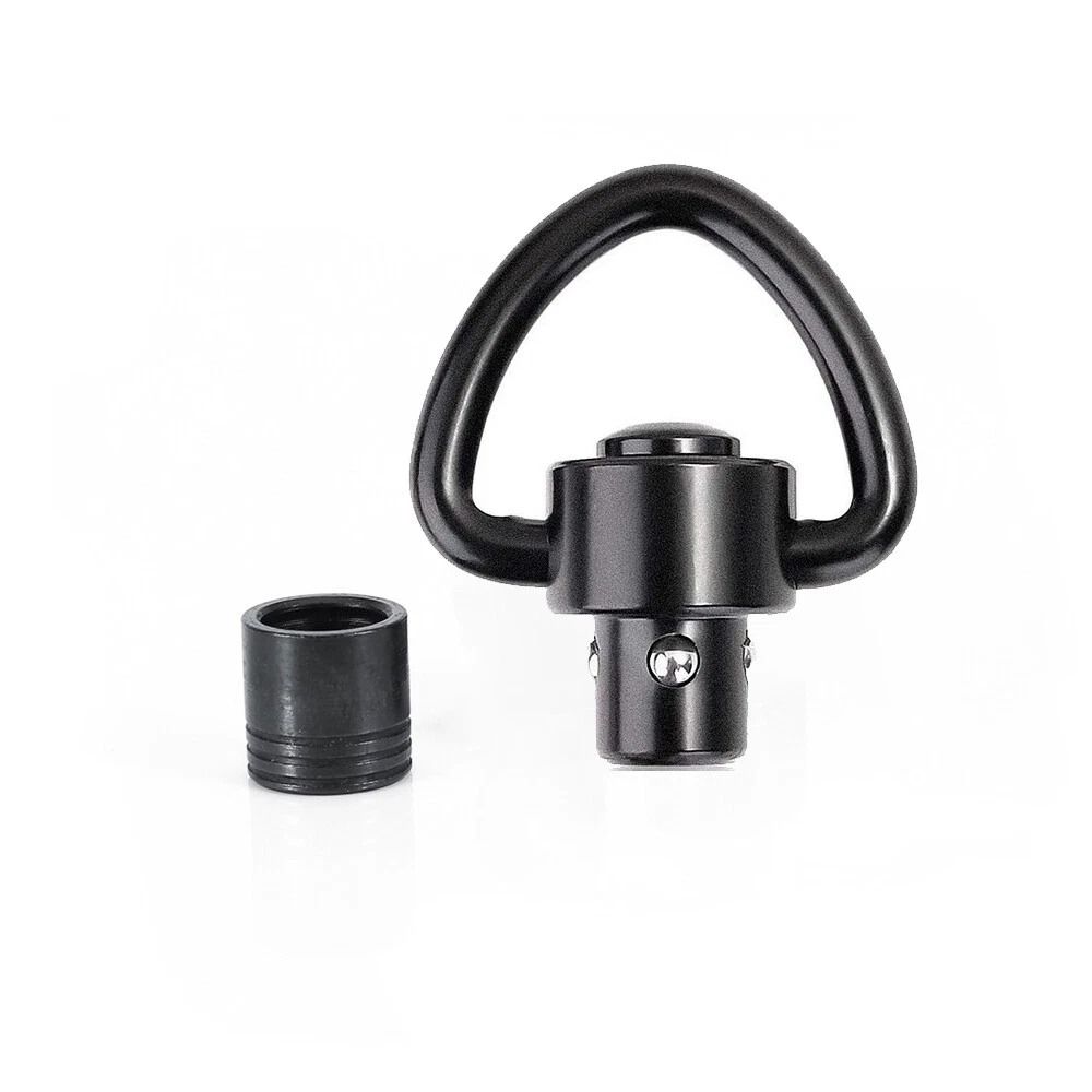 QD Push Button Sling Swivel Mount Adapter With Base For Compatible Rifle Or Shotgun Setups 4