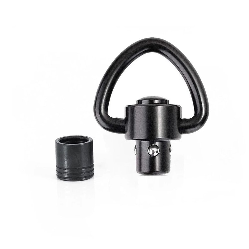 QD Push Button Sling Swivel Mount Adapter With Base For Compatible Rifle Or Shotgun Setups 4