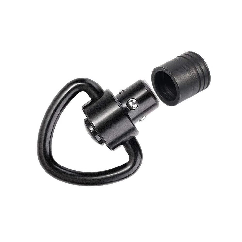QD Push Button Sling Swivel Mount Adapter With Base For Compatible Rifle Or Shotgun Setups 5