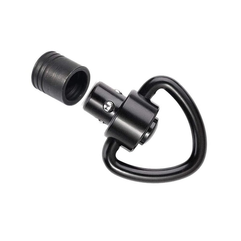 QD Push Button Sling Swivel Mount Adapter With Base For Compatible Rifle Or Shotgun Setups 6