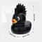 Dark Gothic Resin Duck Statue For Desk Car And Home Decor 3