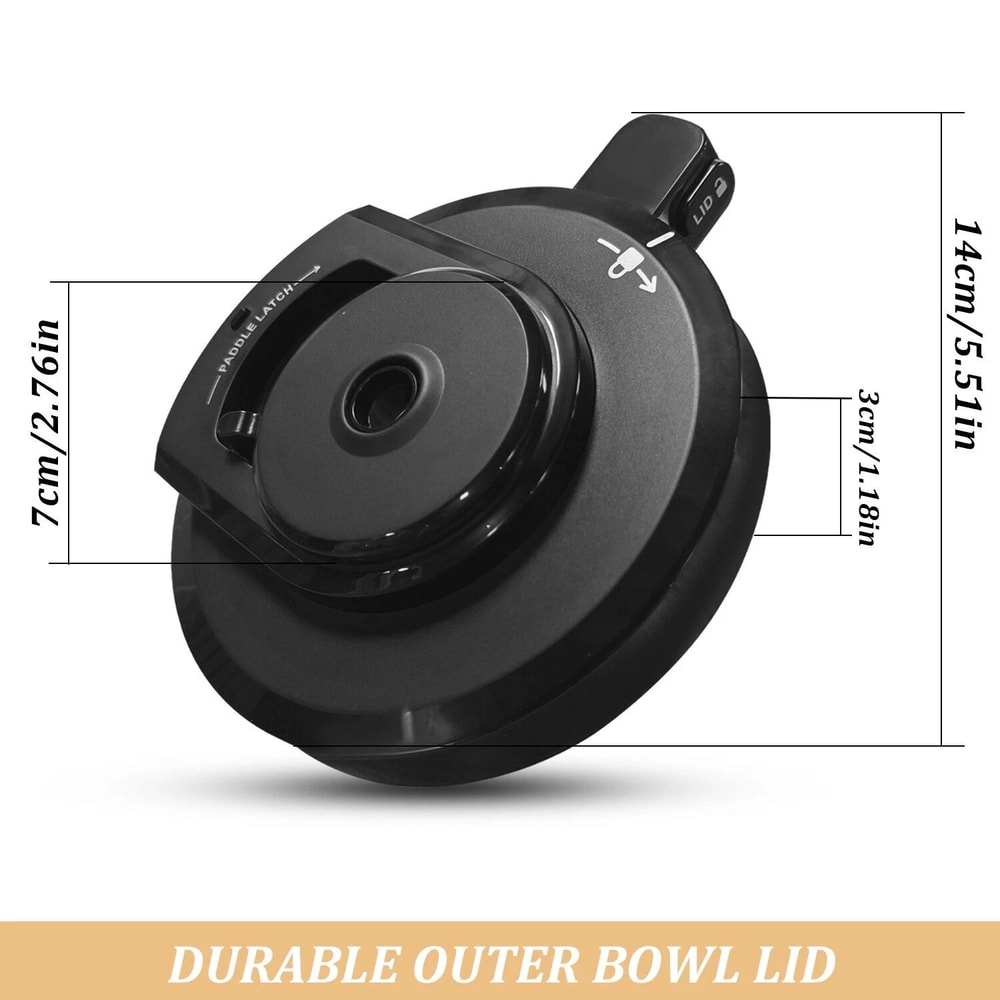 Ninja Creami Outer Bowl Lid Replacement No Paddle 3