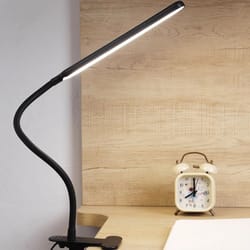 adjustable led desk lamp with clamp eye caring swing arm reading light