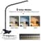 Adjustable LED Desk Lamp With Clamp Eye Caring Swing Arm Reading Light 4