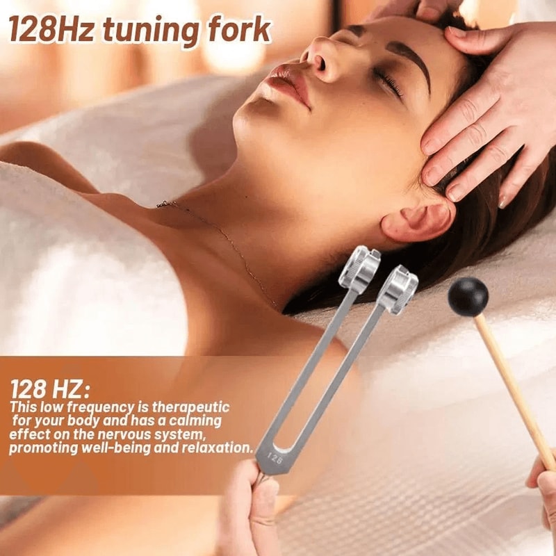 Healing Tuning Fork With Silicone Hammer For Sound Therapy And Meditation 5