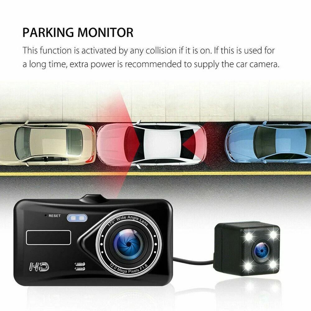 Touch Screen Dual Lens Dash Cam Front And Rear Car Security Camera 2