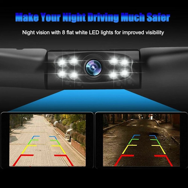 Waterproof Backup Camera With Night Vision For Cars Trucks And SUVs 9