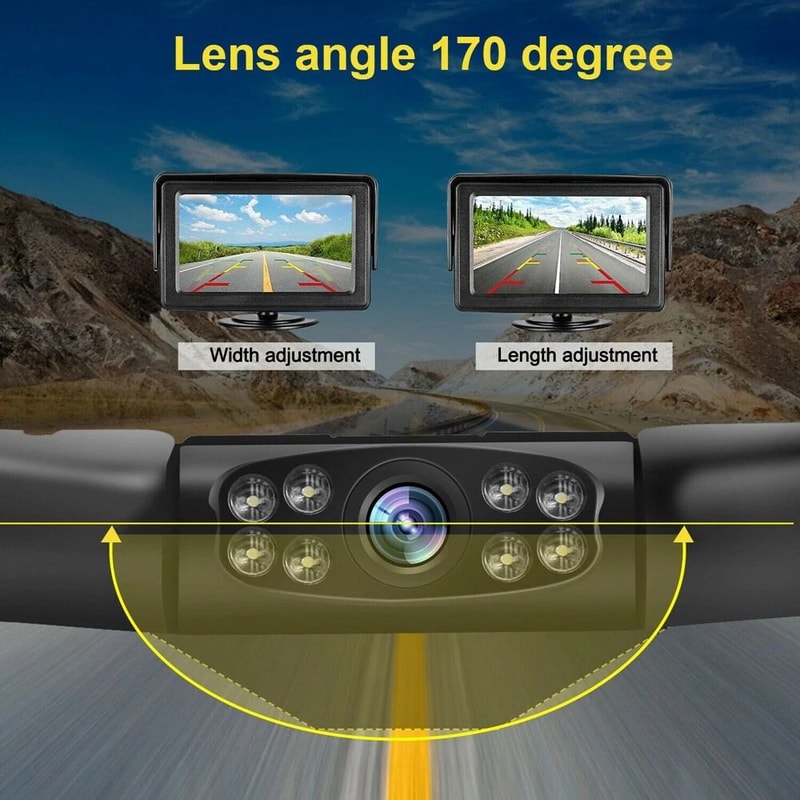 Waterproof Backup Camera With Night Vision For Cars Trucks And SUVs 6