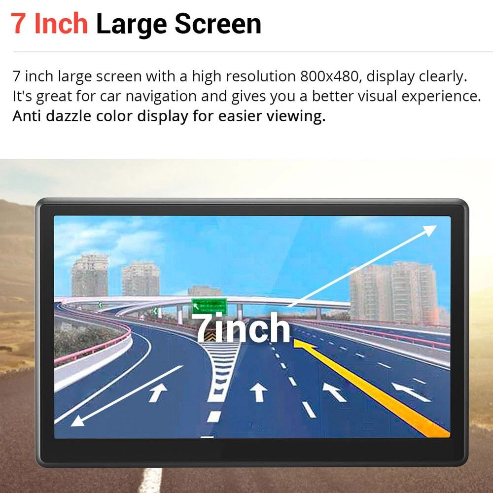 GPS Navigation For Car And Truck With Touch Screen And Spoken Directions 11