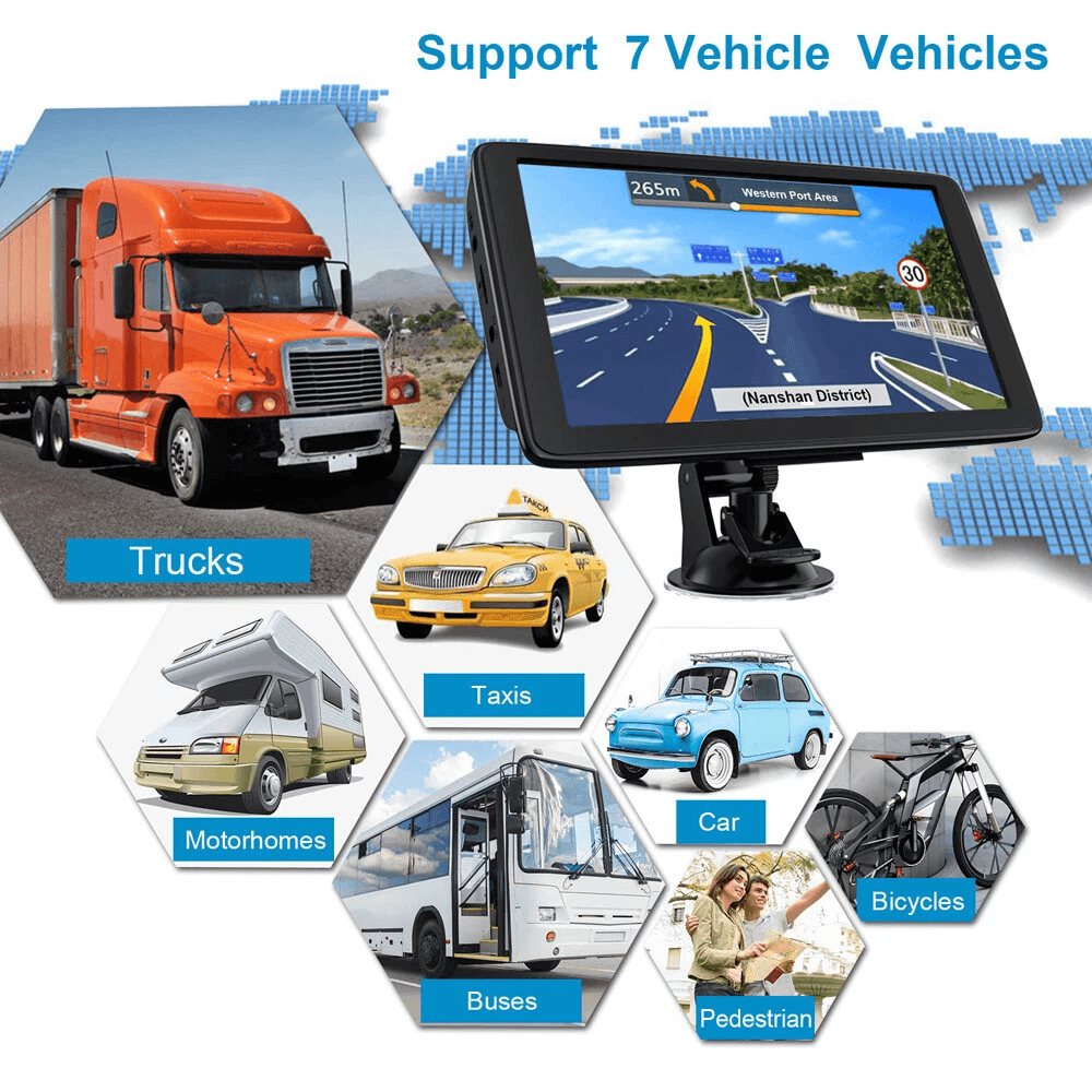 GPS Navigation For Car And Truck With Touch Screen And Spoken Directions 2