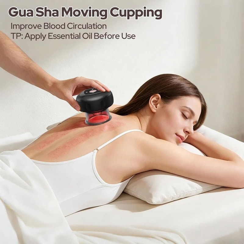 Electric Cupping Therapy Set With Heat And Gua Sha Cordless Body MassagerFeel The Kind Of Relief Th 3