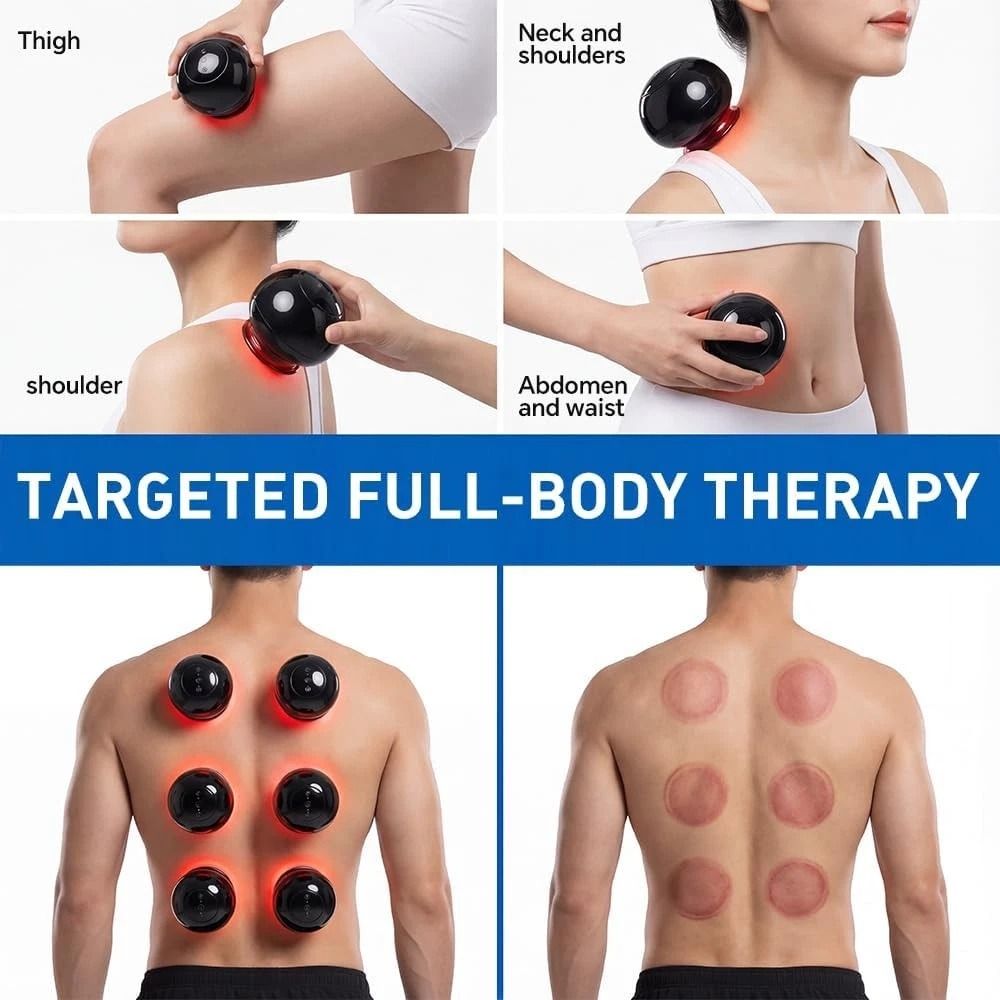 Electric Cupping Therapy Set With Heat And Gua Sha Cordless Body MassagerFeel The Kind Of Relief Th 4