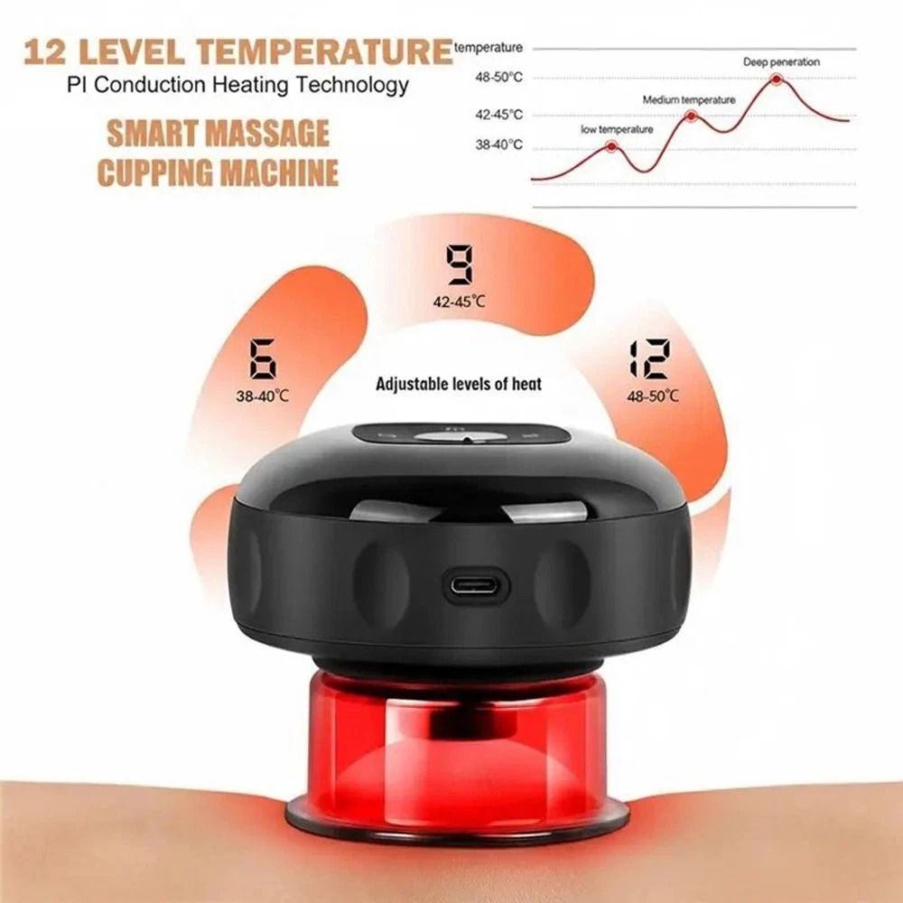 Electric Cupping Therapy Set With Heat And Gua Sha Cordless Body MassagerFeel The Kind Of Relief Th 6