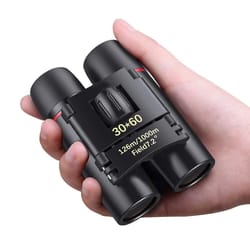 compact bak4 binoculars with case for hunting travel and bird watching