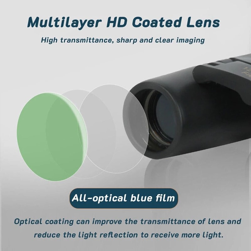 Compact BAK4 Binoculars With Case For Hunting Travel And Bird Watching 6