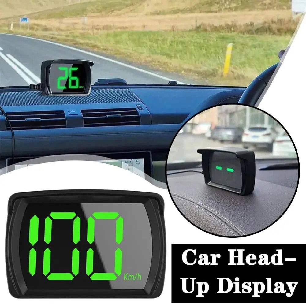 GPS Speedometer HUD Digital Head Up Display For Car Truck Motorcycle MPH 10