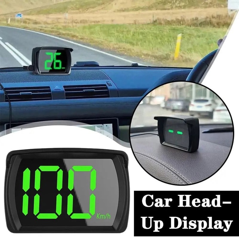 GPS Speedometer HUD Digital Head Up Display For Car Truck Motorcycle MPH 10