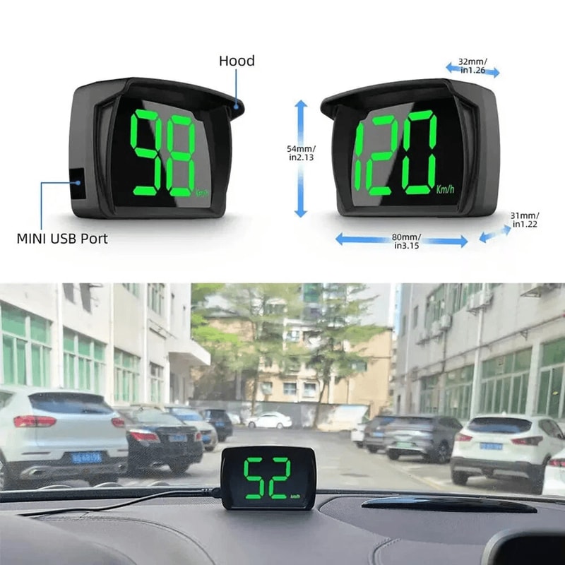 GPS Speedometer HUD Digital Head Up Display For Car Truck Motorcycle MPH 3