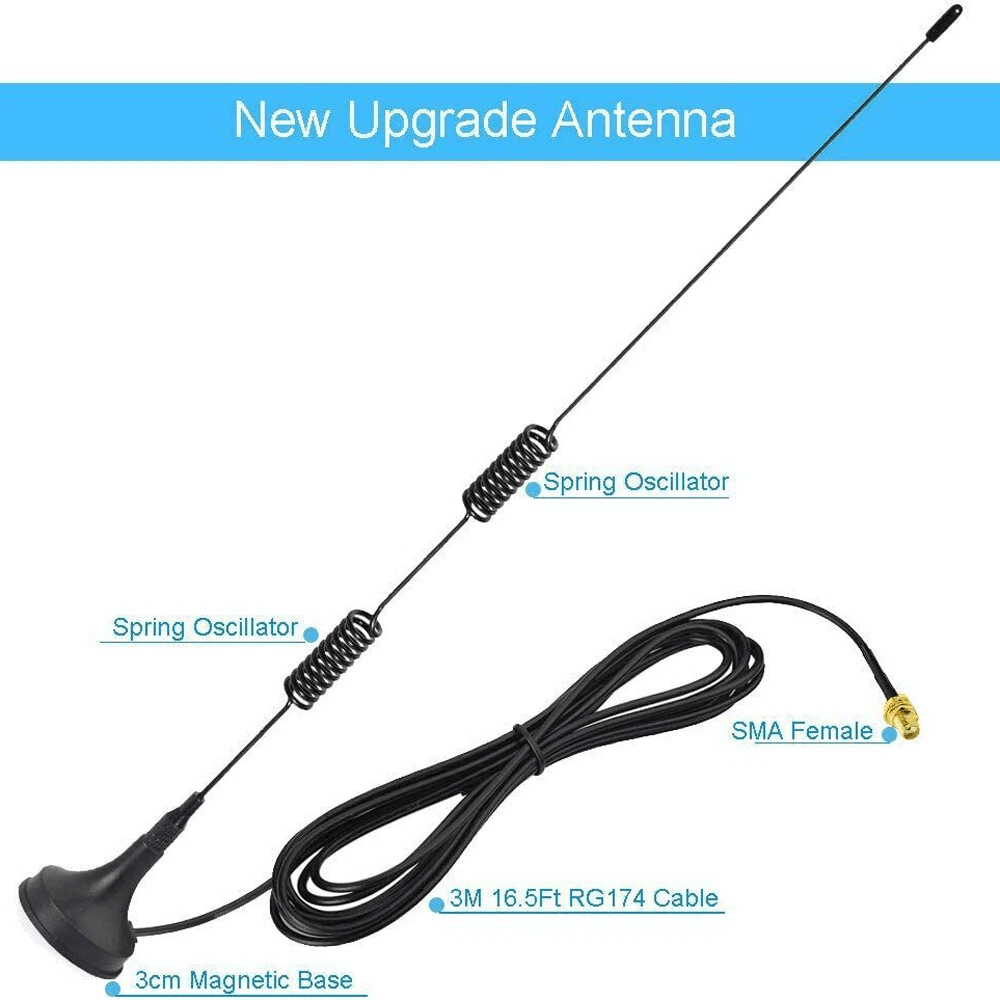 Dual Band Antenna SMA Female Walkie Talkie Antenna 8
