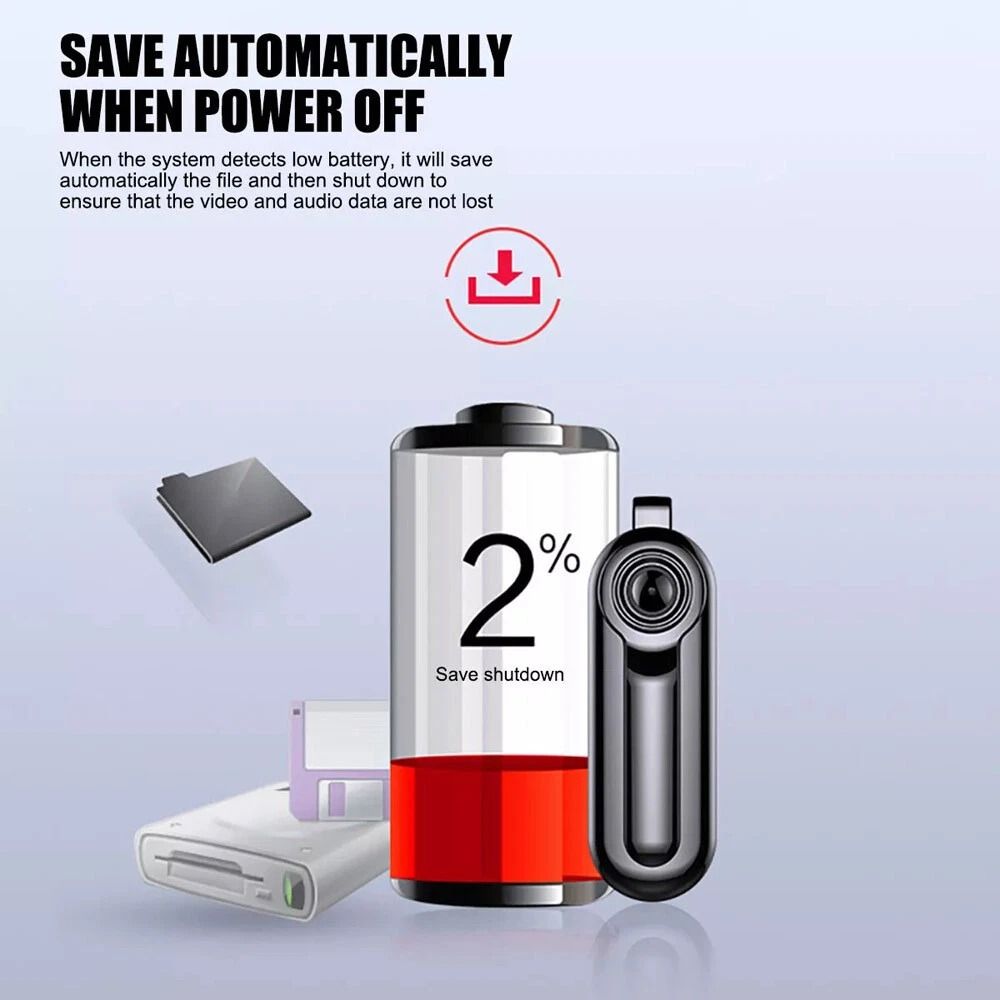 Wearable Camera Necklace Mini Body Camera With Audio And 8GB Built In Storage 5