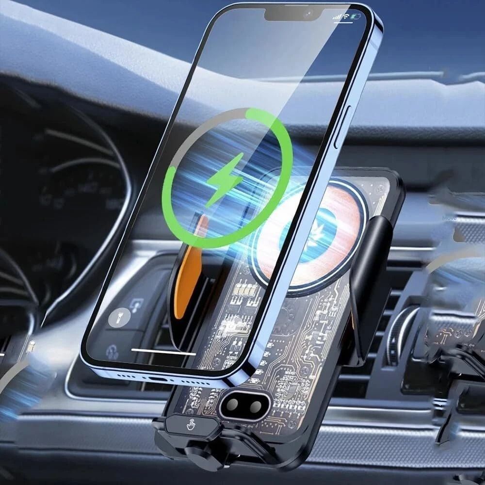 Wireless Car Charger Auto Clamping Air Vent Phone Holder Mount 0