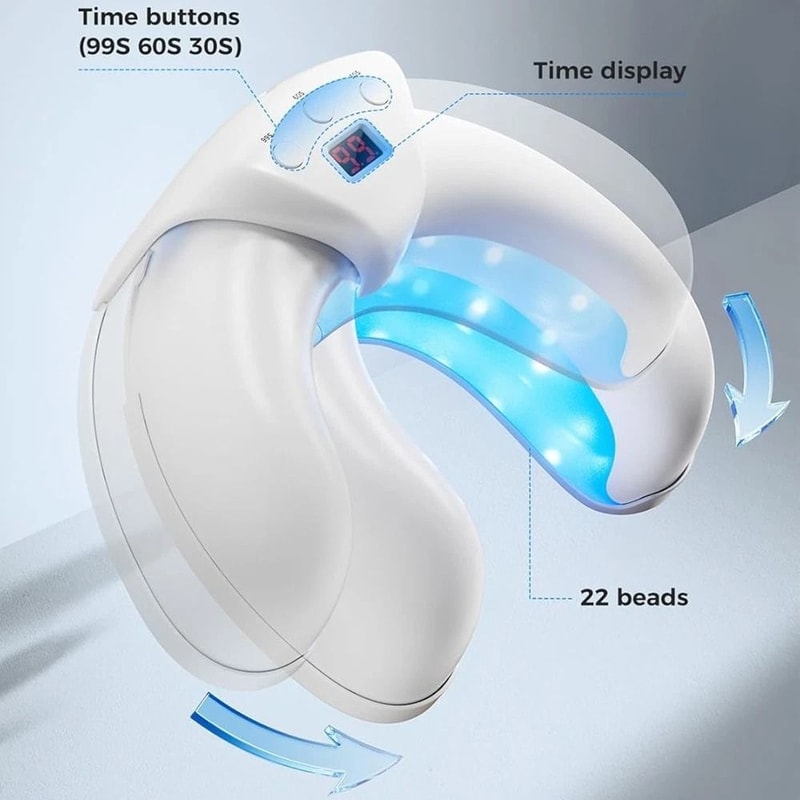 Rechargeable Nail Fungus Light Device For Toenails LED Nail Therapy For Multiple Nails 6