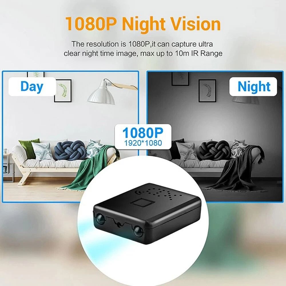 Mini WiFi Camera With Night Vision Battery Powered Wireless Home Security Camera 6