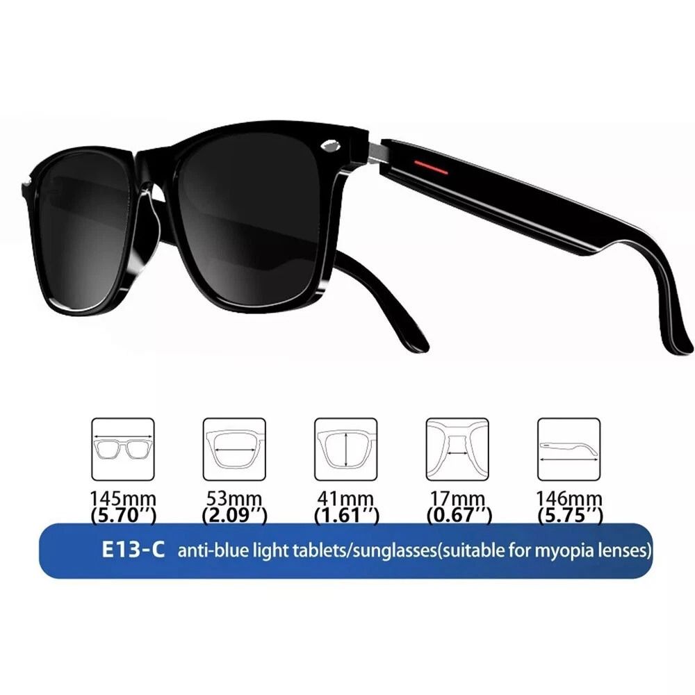 Bluetooth Smart Glasses Polarized Audio Sunglasses For Calls And Music 10