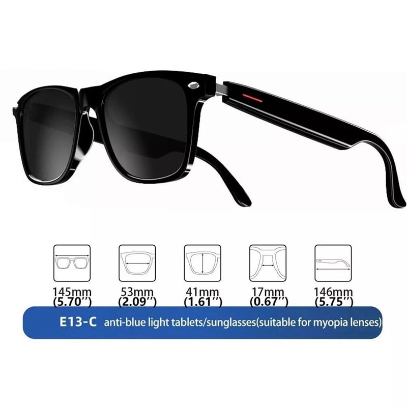 Bluetooth Smart Glasses Polarized Audio Sunglasses For Calls And Music 10